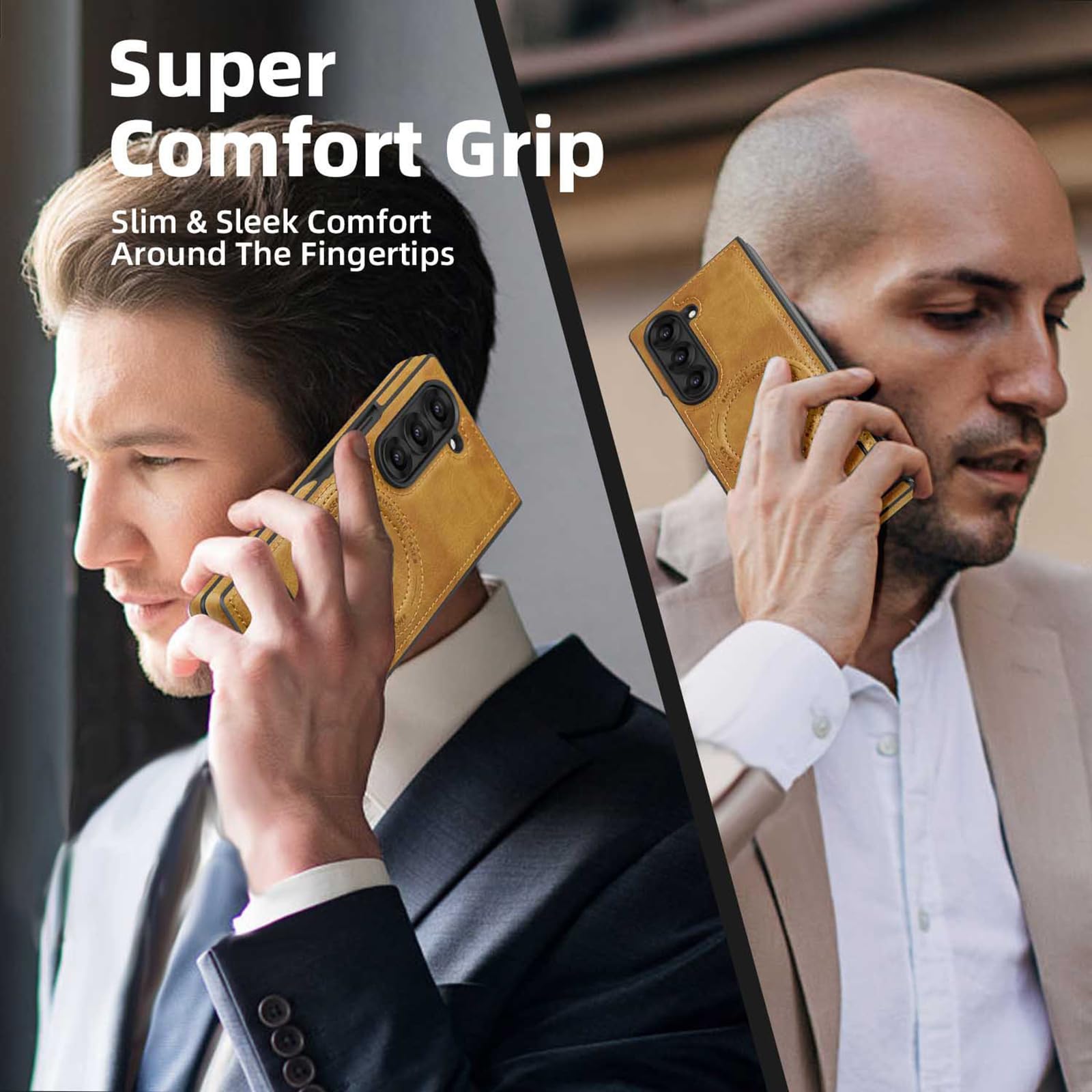 Magnetyczne etui do Samsung Galaxy Z Fold 8 Ultra, cienkie skórzane etui biznesowe z klapką i podstawką do ładowania bezprzewodowego etui, niebieski, składany 8 Ultra