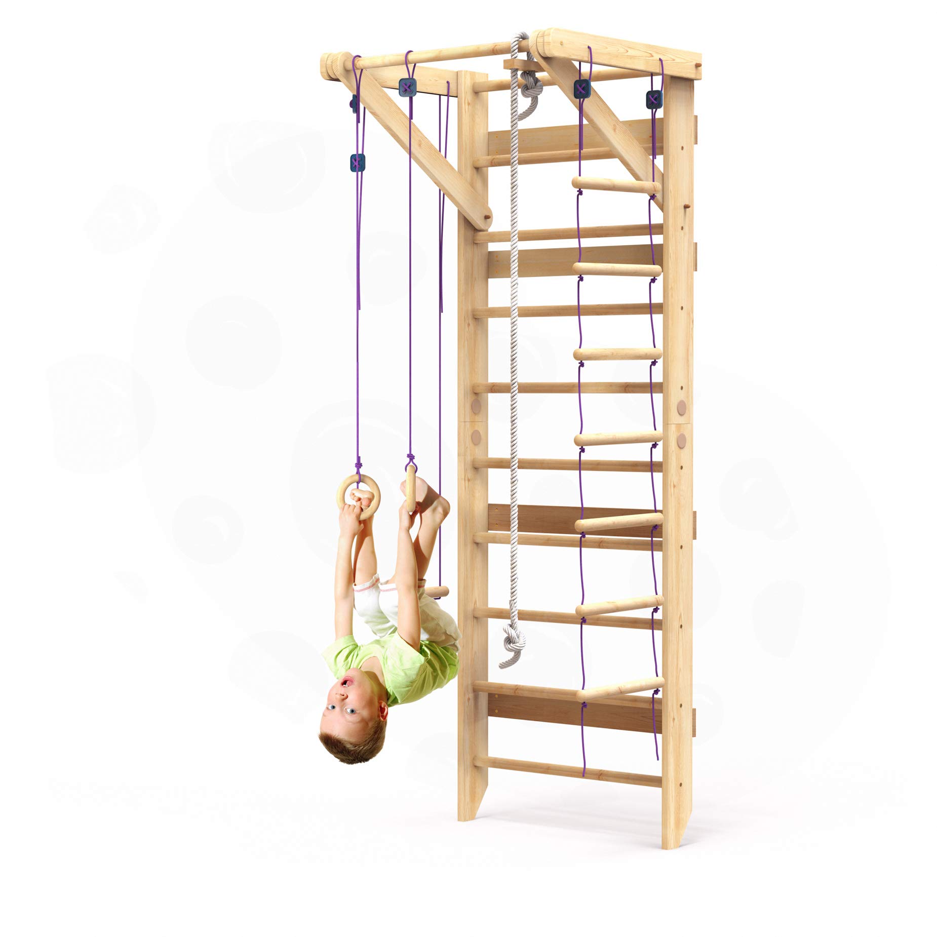 Buy WEDANTA Wooden Swedish Ladder Wall Set Kids Stall Bars for Exercise Kids Swedish