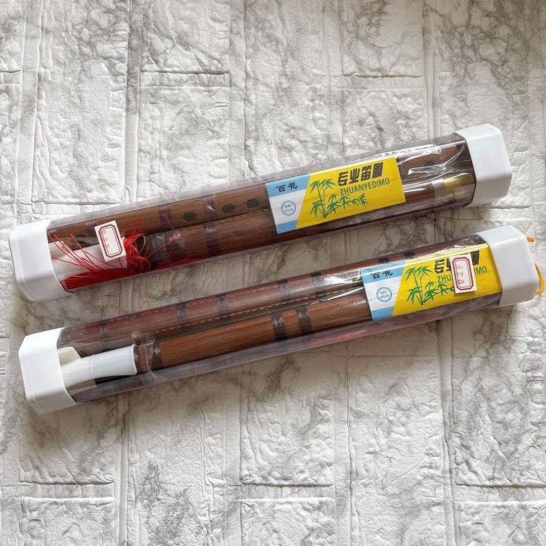 篠笛 古典調 六本調子(七穴) 金箔装飾付き 竹製 篠笛 七ッ 獅子田 竹渓