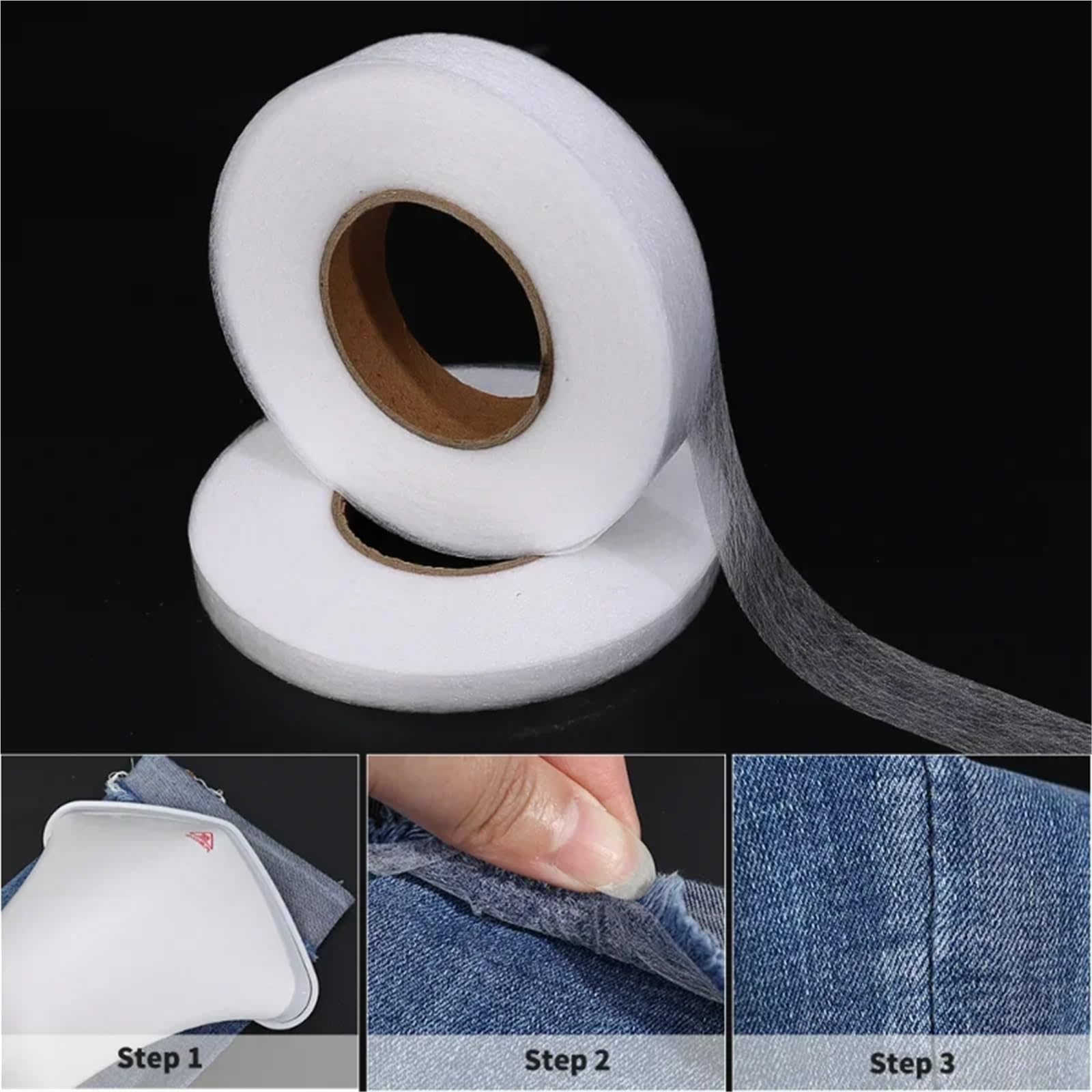 10 Rollen selbstklebendes Hosensaumband, Kantenverkürzung, Paste for Aufbügeln, DIY-Haushalts-Nähzubehör