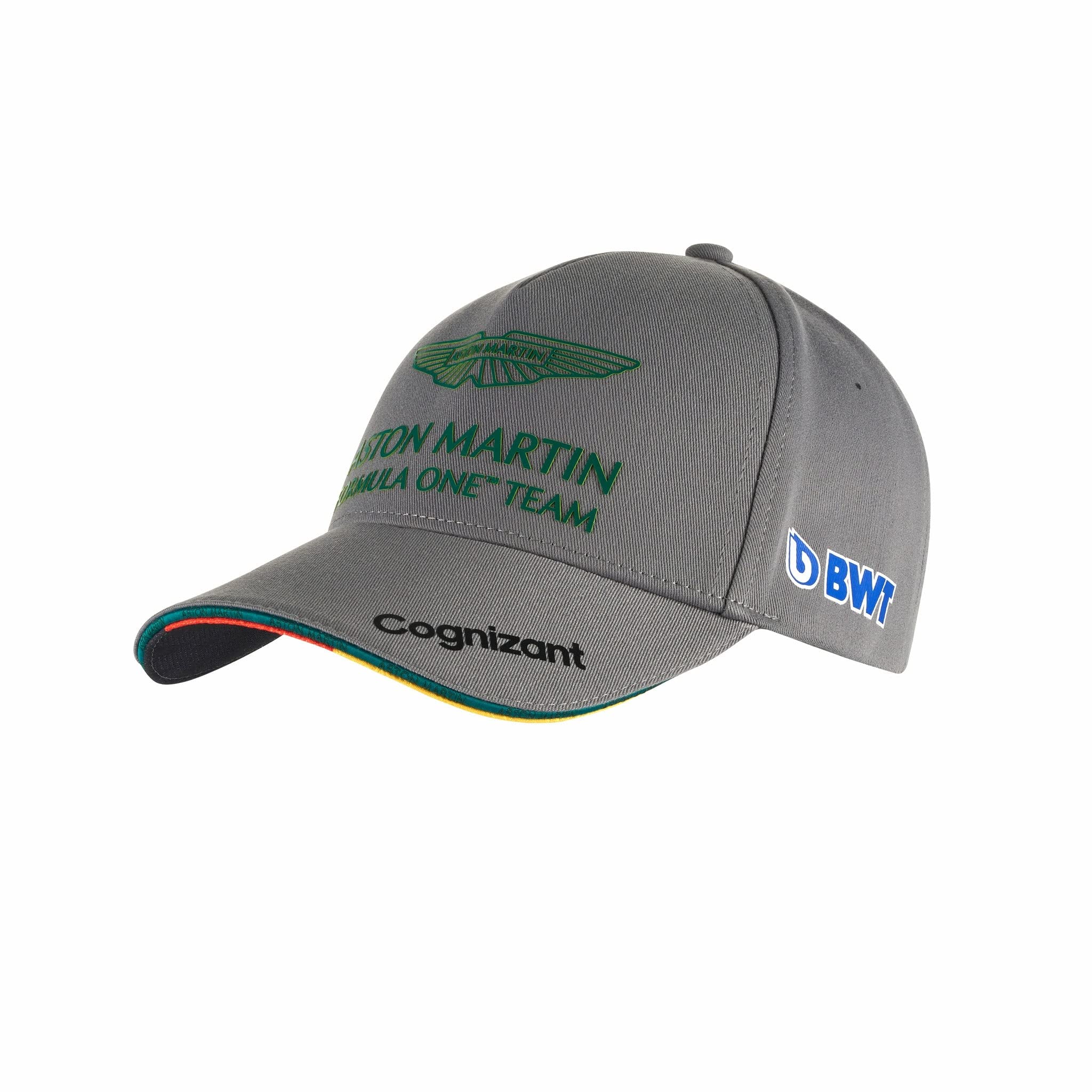 F1 Aston Martin Cognizant Team, Sebastian Vettel driver cap, adult size, grey, official merchandise