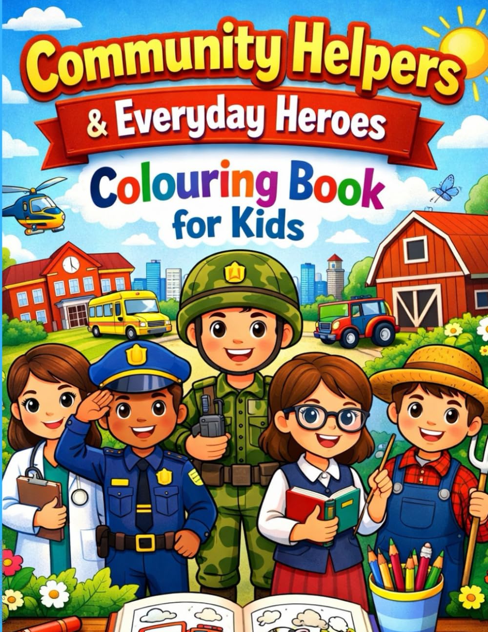 Jobs and Career Colouring Book For Kids: “Explore Different Jobs Through Coloring”