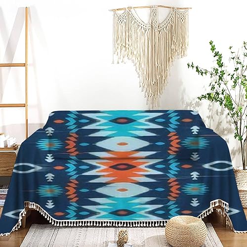 Miniatura 1 de Decoración de peces tradicionales mexicanos mayas étnicos bohemios, funda de sofá reclinable, funda de sofá biplaza para muebles, toalla lavable,