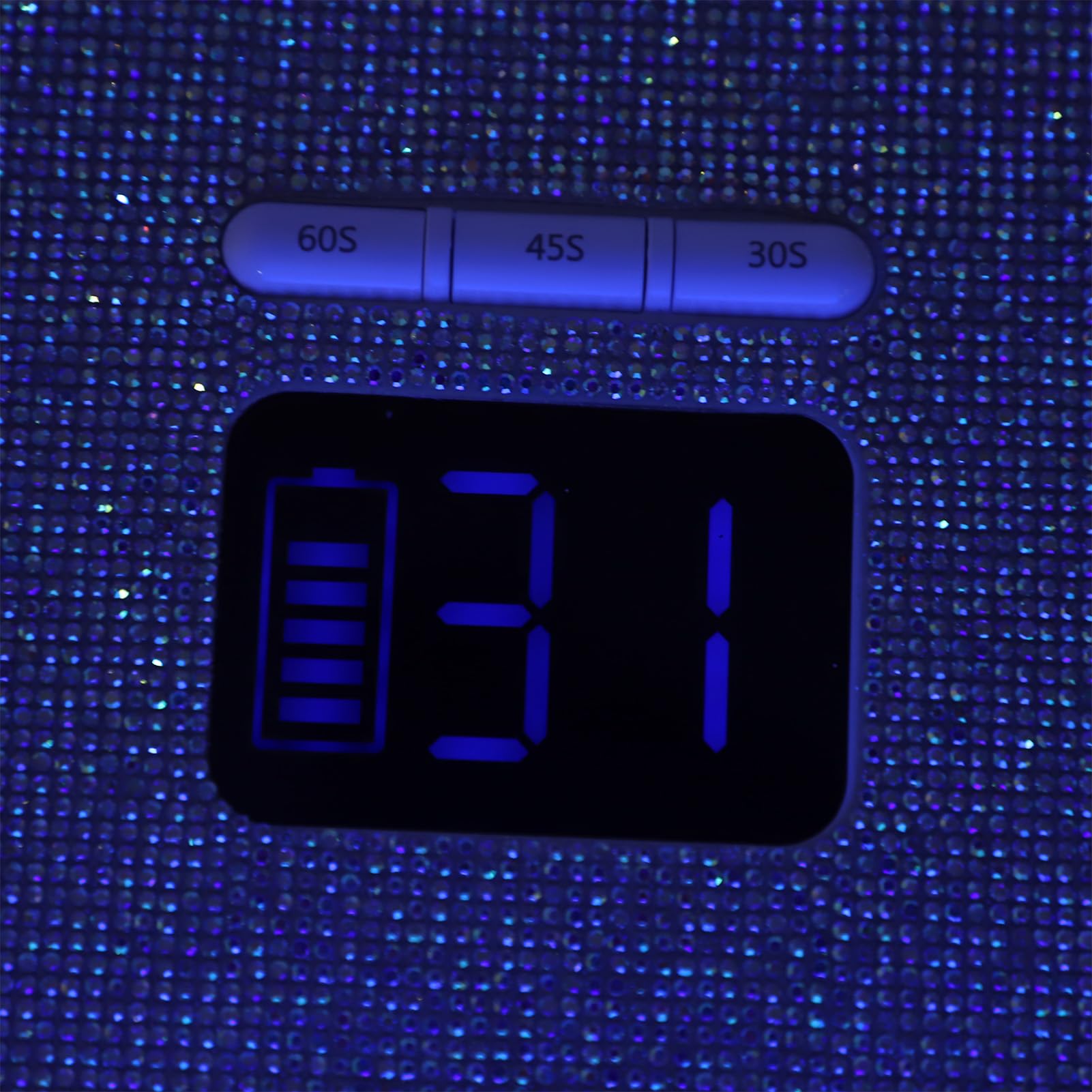 Pongnas Kabellose UV-LED-Nagellampe, Wiederaufladbar, Tragbar, mit 48 LED-Chips, Automatischer Sensor, 4 Timer, 3 Modi, Abnehmbare Basis für Schnell Aushärtende Gelnägel, Maniküre (EU-Stecker)