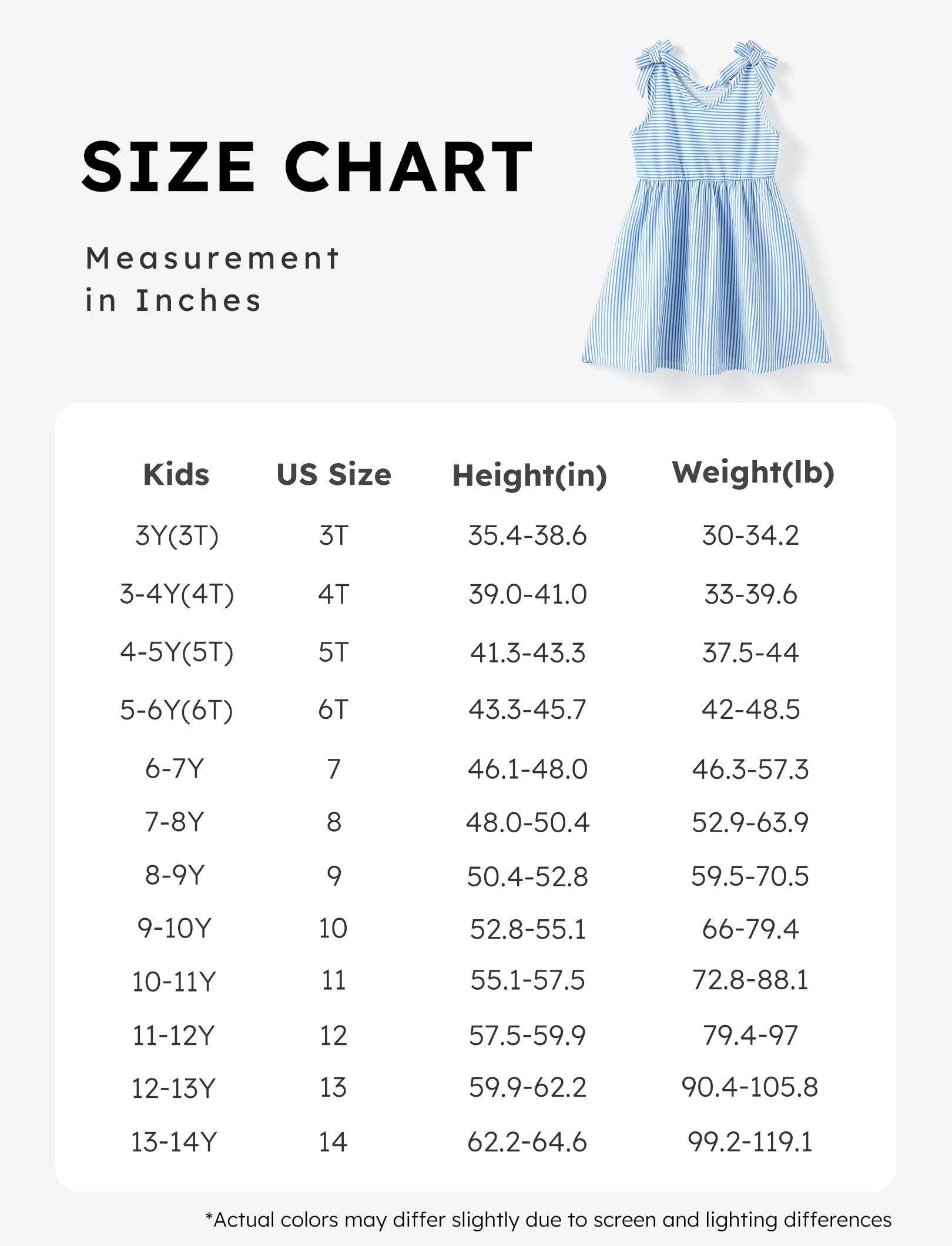PATPAT Abiti Bambina e Ragazze Vestiti Bambina Eleganti, Vestito Bambina con Spalline Farfalla e Svasatura A-Line, Abbigliamento Bambina età 12 Mesi-10 Anni