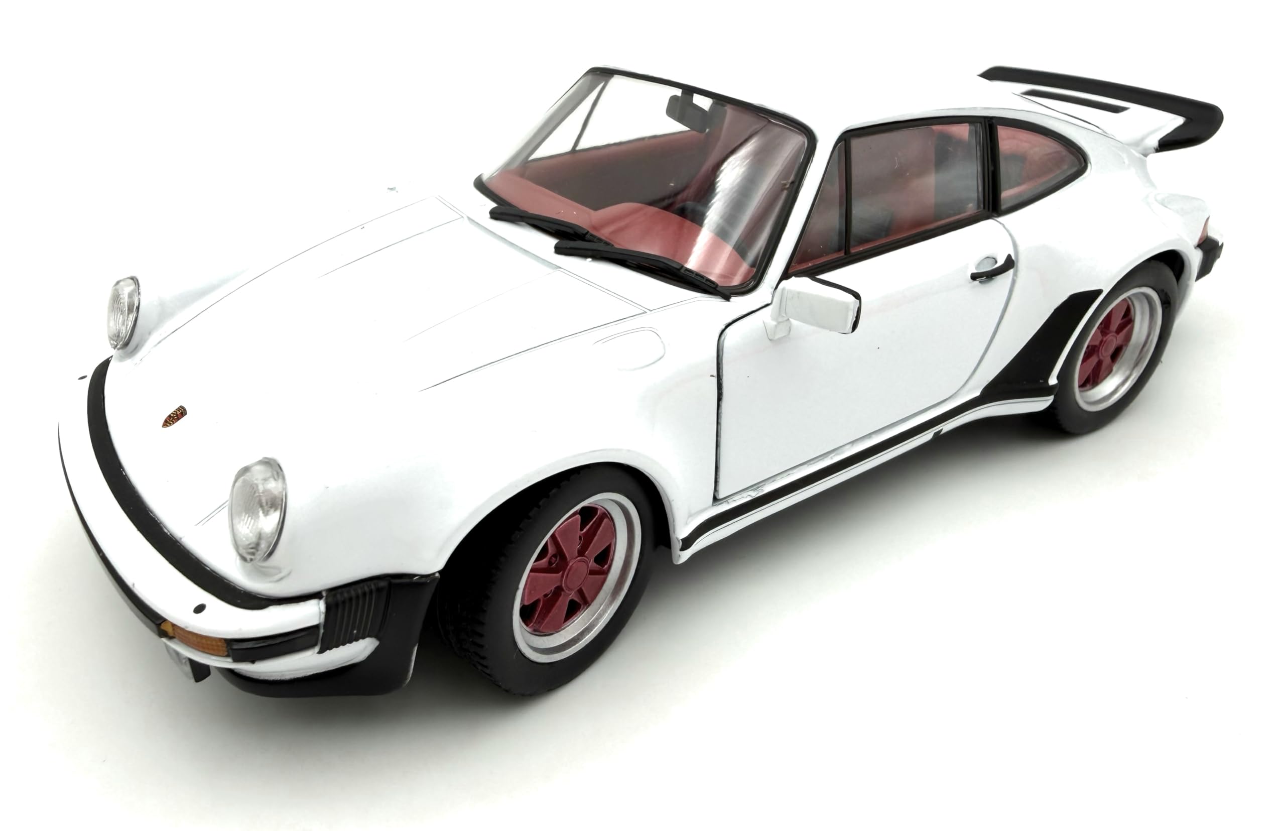 Porsche 911 (930) Turbo 3.0 Modellauto 1:43, weiß - Detailgetreues Sammlermodell I GT Marketing I Miniatur Fahrzeug (Museum Edition)