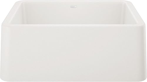 BLANCO 402313 IKON SILGRANIT - Fregadero de cocina con delantal para cocina con diseño de trufas, 27 pulgadas de largo x 19 pulgadas de ancho, color