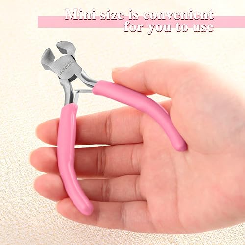 Miniatura 5 de Alicates de corte de extremo de 4 pulgadas, mini alicates de joyería para hacer joyas, extractor de uñas