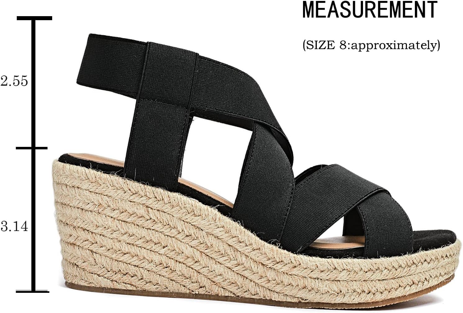 Luoika Women's Wide Width Platform Wedge Sandals - Image 5