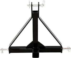 3-Point To 2" Receiver Trailer Hitch - Category 1 Tractor Drawbar Attachment For Compact Tractors