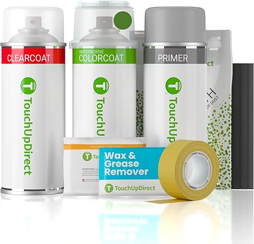Miniatura 79 de TouchUpDirect 32J - Aerosol de pintura de retoque de obsidiana negra perla metálica compatible con Subaru Exact Match - Kit platino