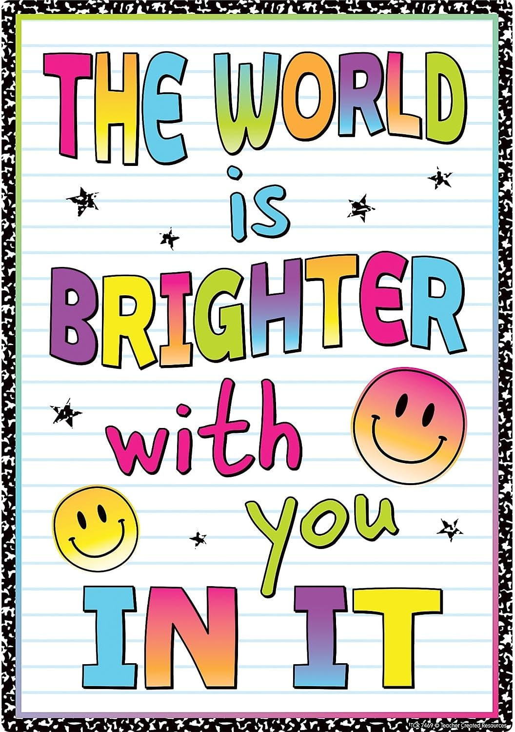 Teacher Created Resources Brights 4Ever Positive Sayings Educational Poster Pack (TCR7469)