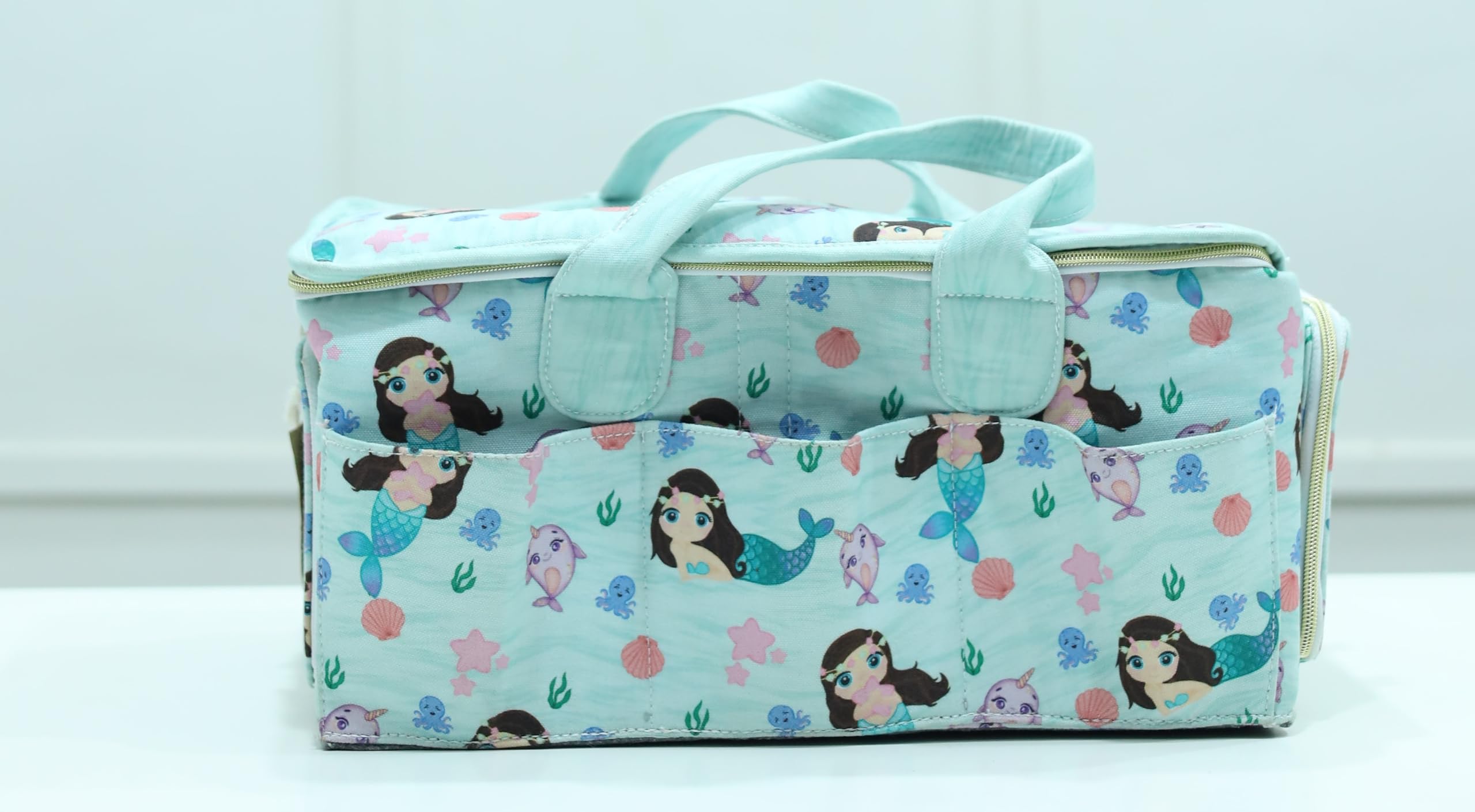 OON Junior All in One Personalised Zipper Diaper Caddy (Sky Blue)-image-18