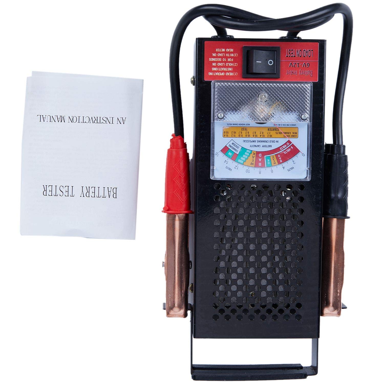 Ejoyous Batterietester 6V–12V / 100 A – Ladesystem-Analysator Mit LED-Anzeige, Für Auto, Lkw, Motorrad