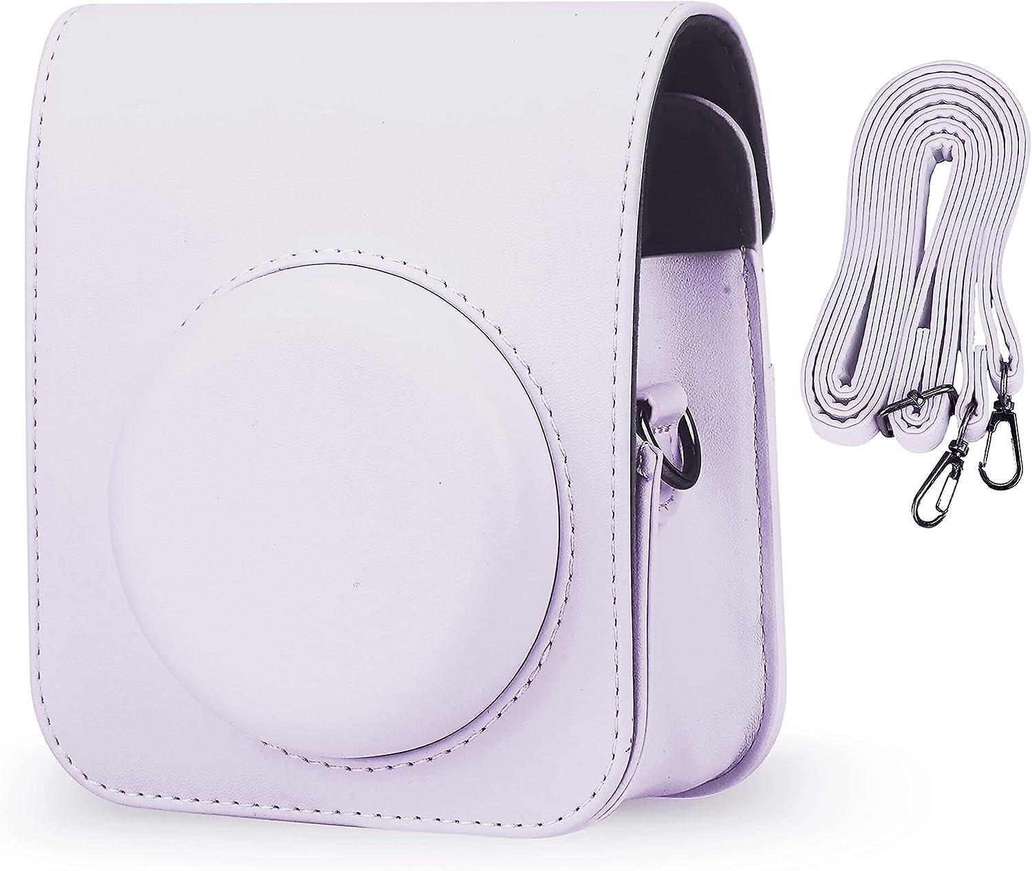 STELACamera Case Bag with Pocket Compatible with Fujifilm Instant Mini 12 (Lilac Purple)