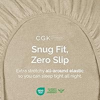 Vista 133 de King Fitted Bed Sheet - Bottom Single Fitted Sheet Only - Ultra-Soft Hotel Luxury Bedding w/ 8-16 Inch Deep Pockets - Breathable, Cooling & Wrinkle