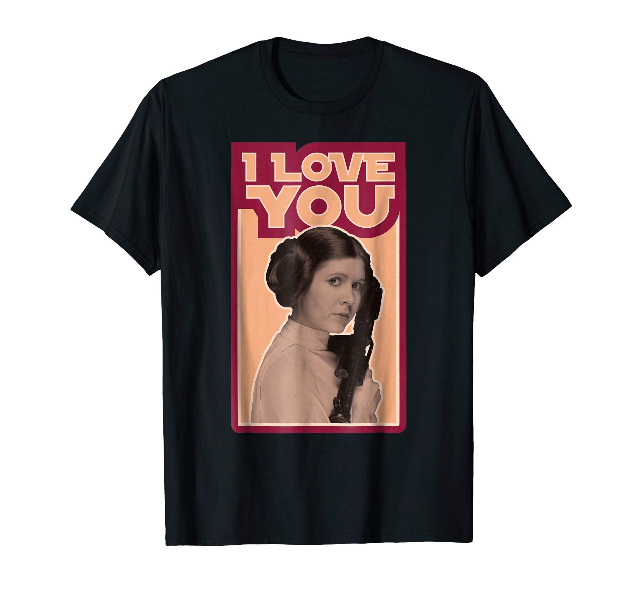 STAR WARSValentine's Day Princess Leia I Love You Vintage T-ShirtOEKO-TEX STANDARD 100