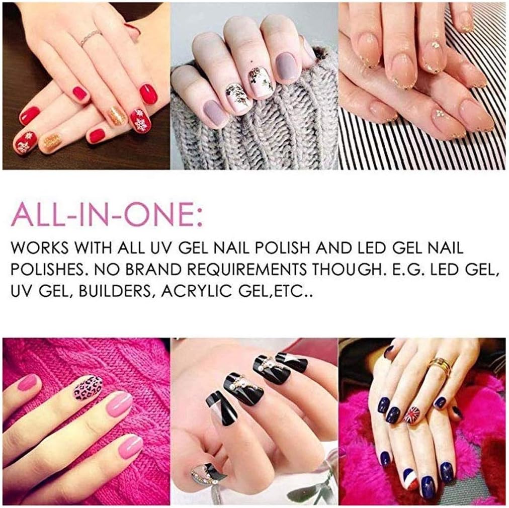 Nail Lamp, Dryer Nail Polish Curing Lamp, Professional Nail Light with Sensor Display Curing Nail Art Tools