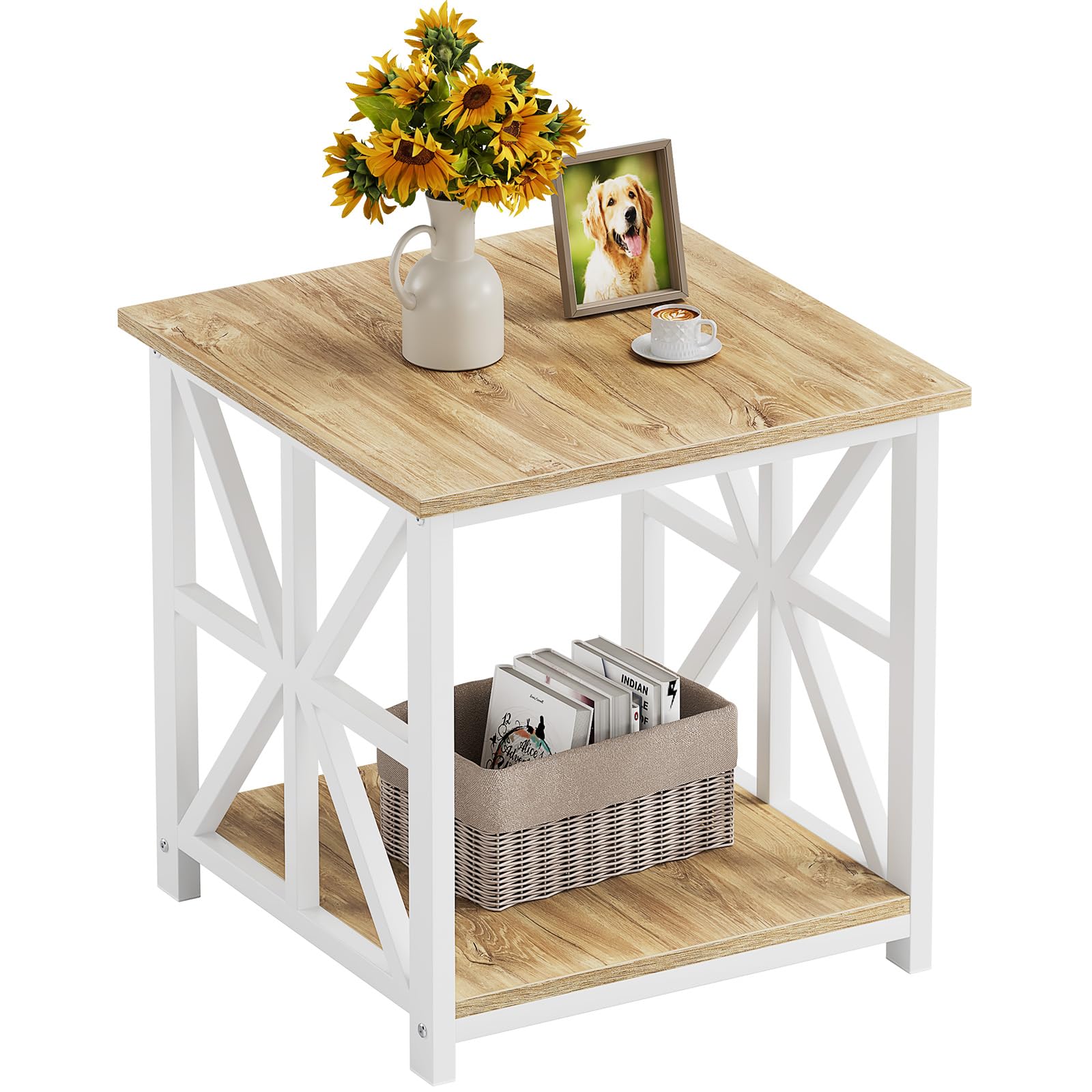 GreenForest X-Frame End Table