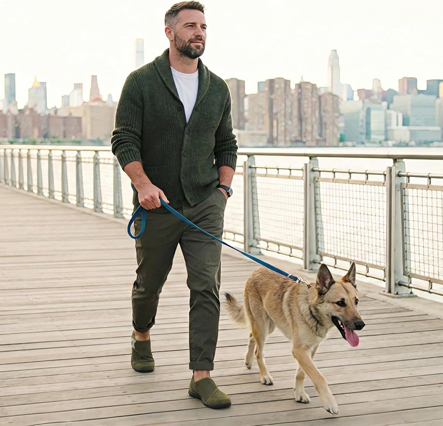 LeIsfIt Mens Wide Diabetic Shoes Adjustable Barefoot Walking Shoes Breathable Zero Drop Sneakers for Wide Width Arthritis Edema Feet - Image 2