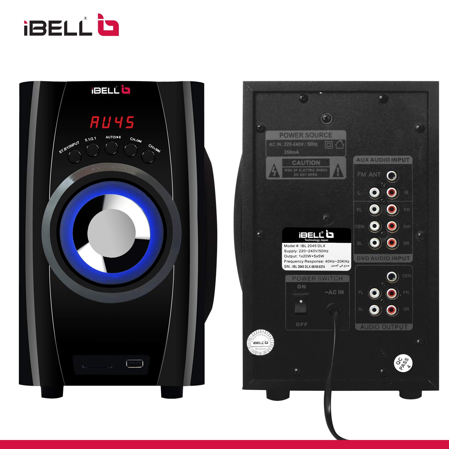 Ibl Ibell Home Theater Bluetooth Wireless Ibell Ibl2045dlx