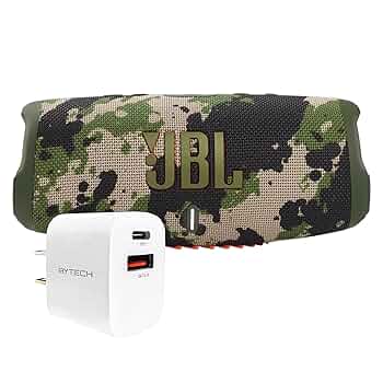 専用ポーチ付き　JBL charge5 squad Amazon.com: JBL Charge 5 (Squad) + Bundle with Case Logic