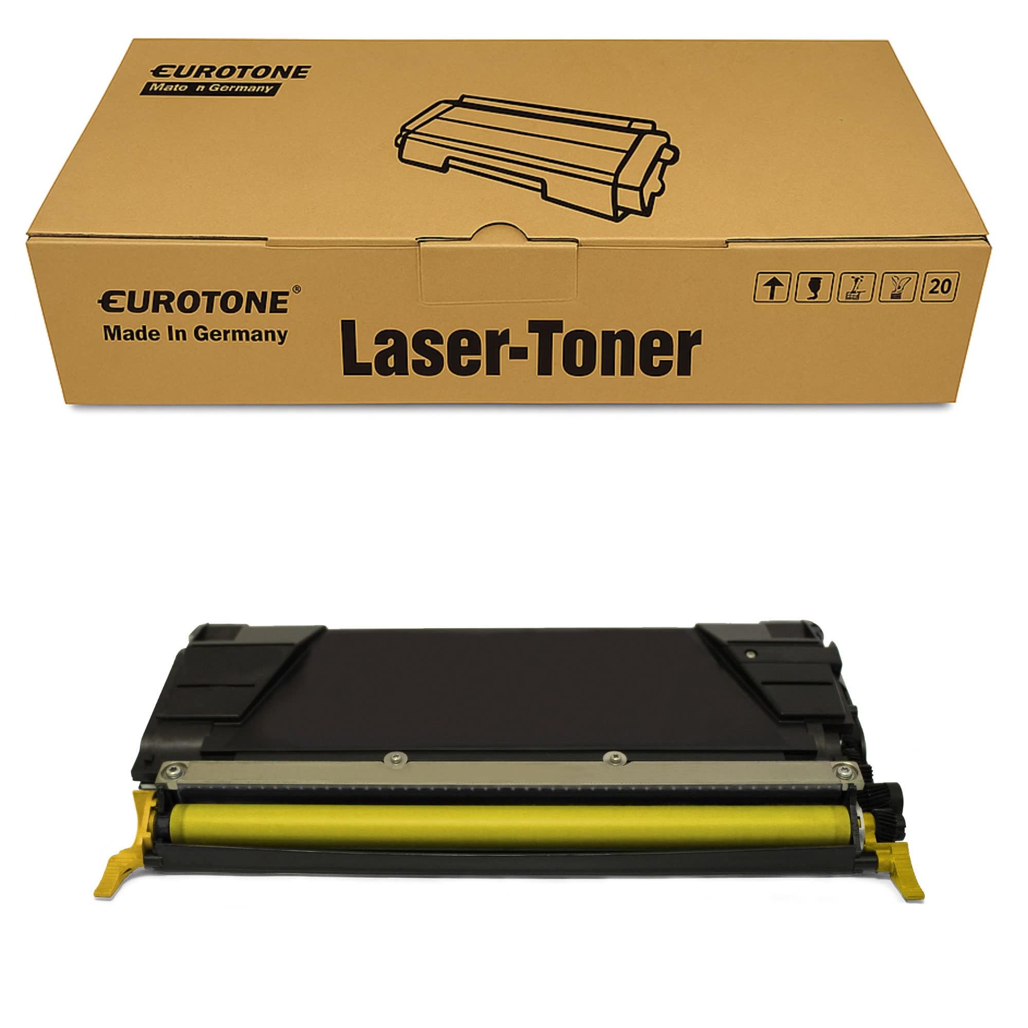 Eurotone 1 cartucho de tóner compatible con Lexmark CS 736 DN sustituye al cartucho de tinta amarillo 0C736H1YG