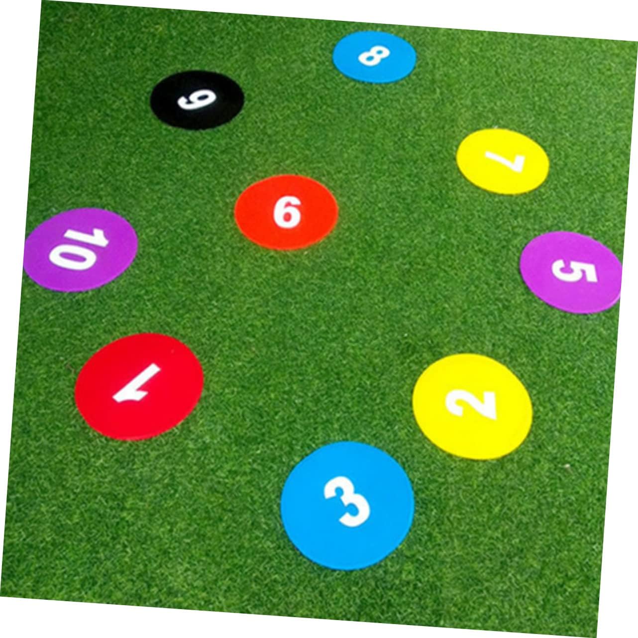 KICHOUSE 10pcs Soccer Training Marking Discs Markers for Football Basketball and Agility Training TPE Material Random Colors Essential Sports Equipment