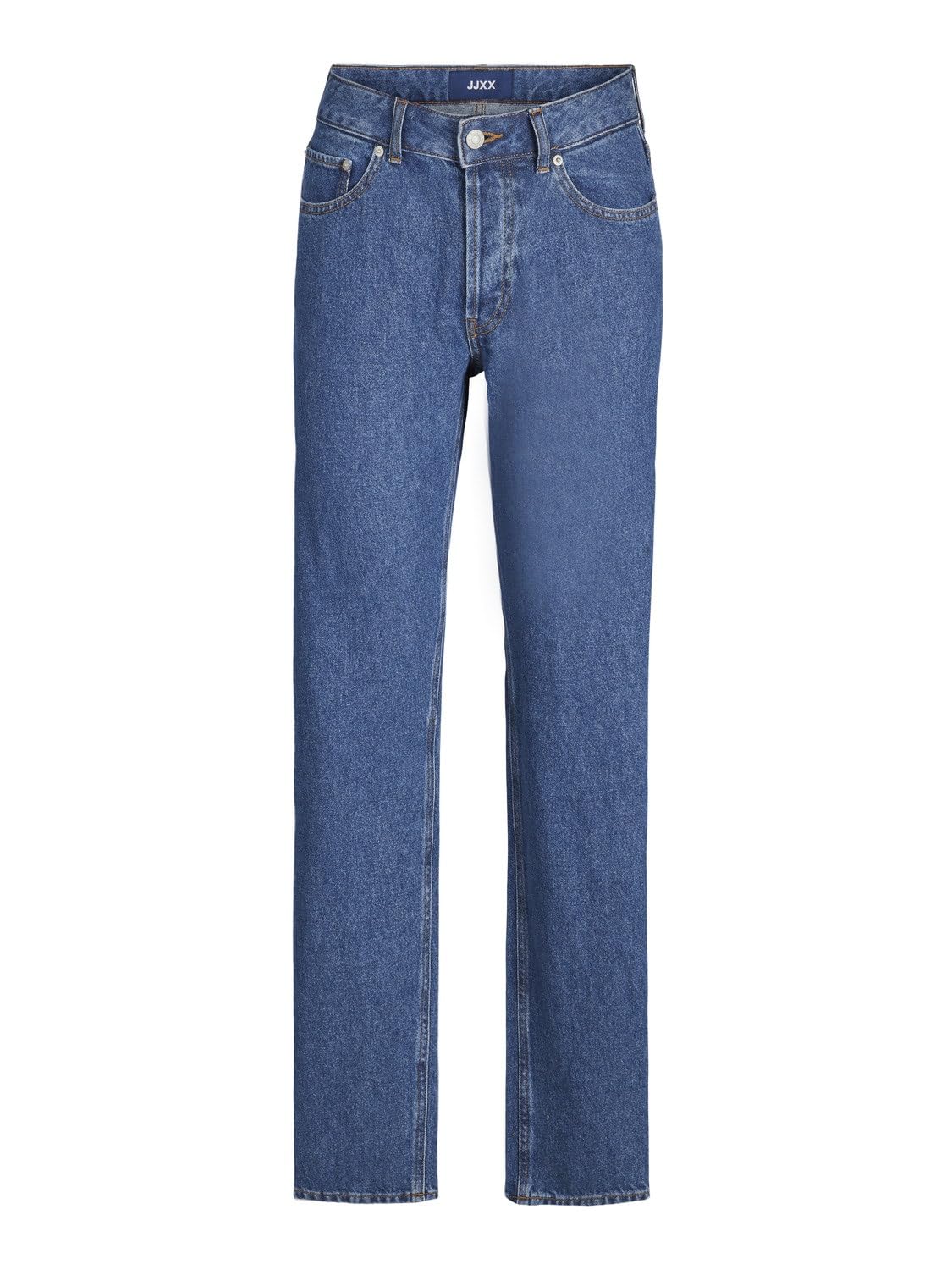 Jack & Jones Women's Jxseoul R3058 DNM Straight Lw Jeans, Medium Blue Denim, 28W x 30L
