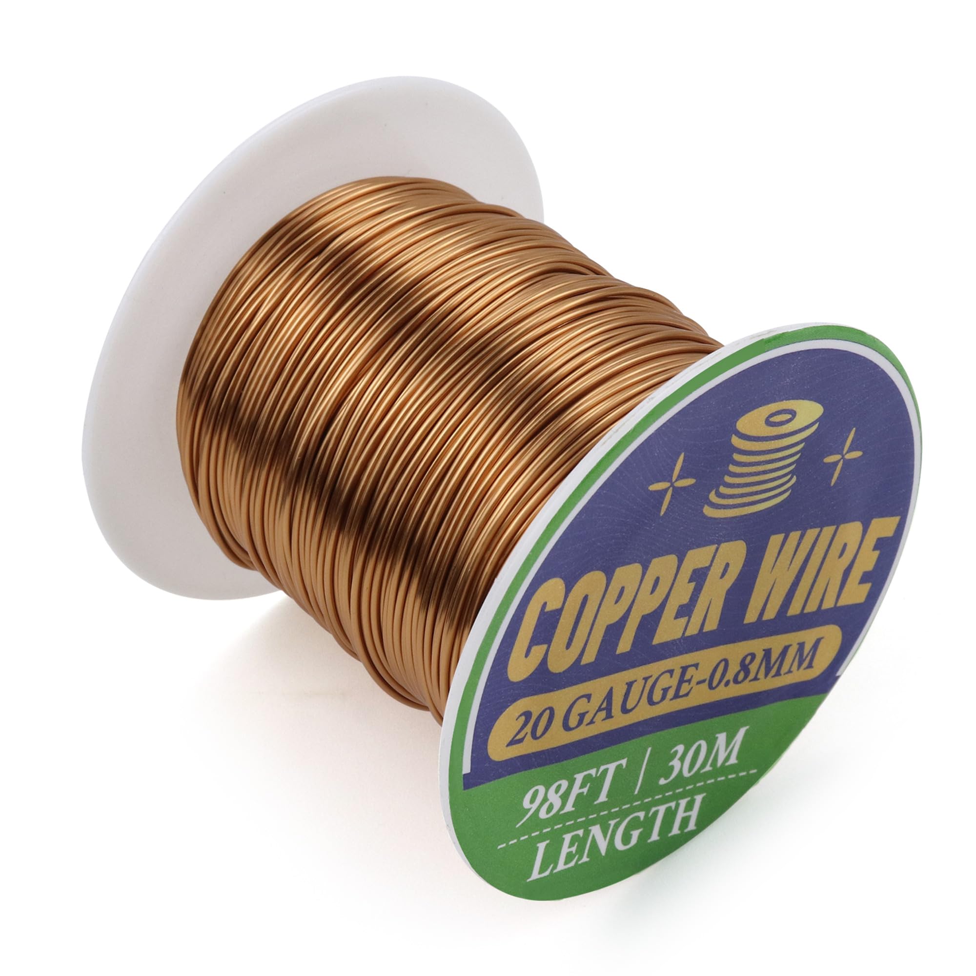 99.9% Pure Copper Wire 20 Gauge 30m, Solid, For Jewellery & Garden