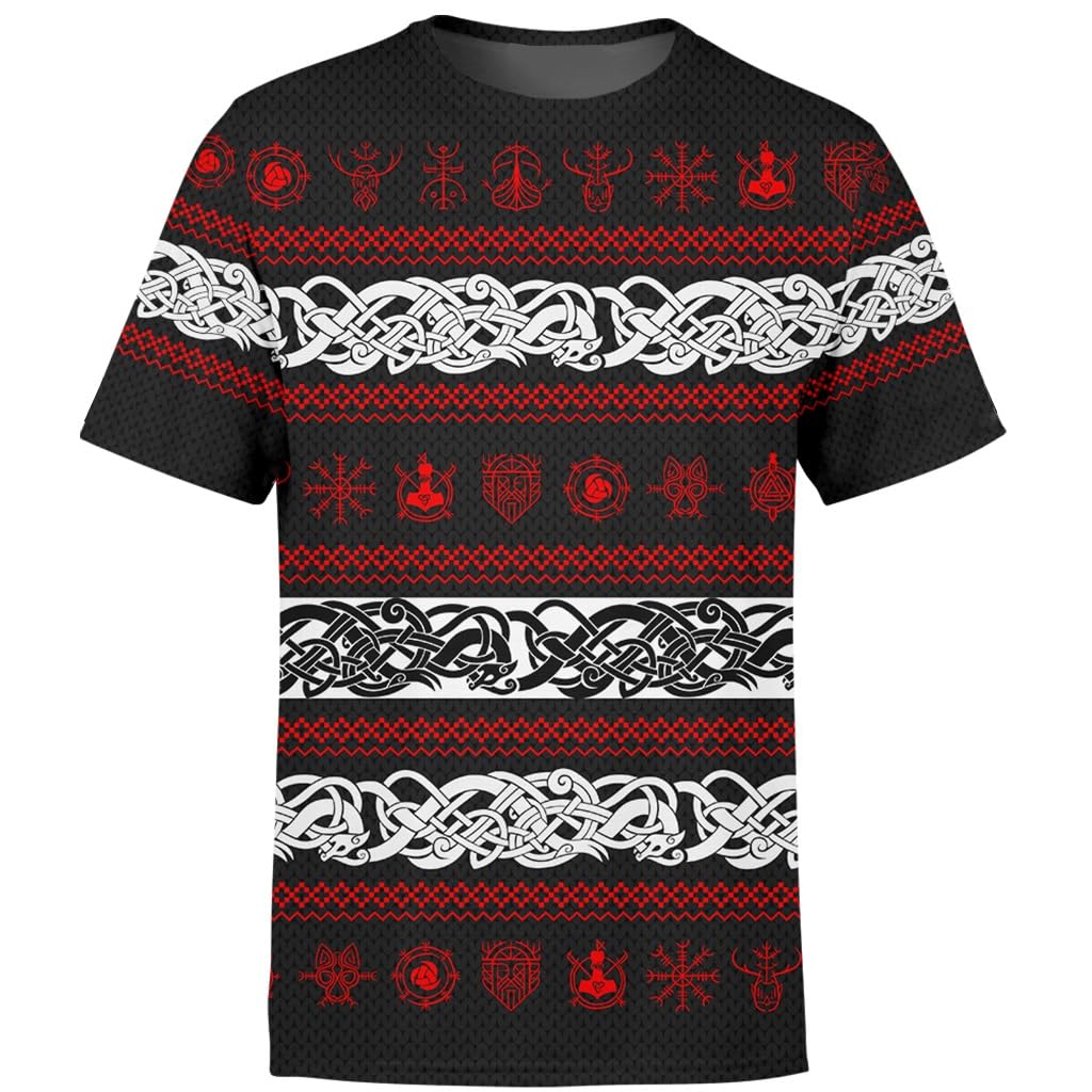 Sweatshirt Homme Viking Imprimé Celtique pour Vos Sorties Casual Décontractées
