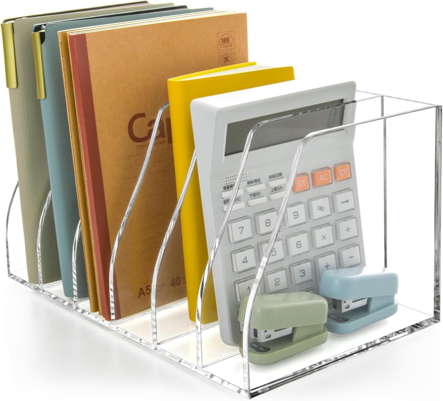 Acryl Stehsammler B5, 6 Fächer, Zeitschriftenhalter, Büro-Organizer