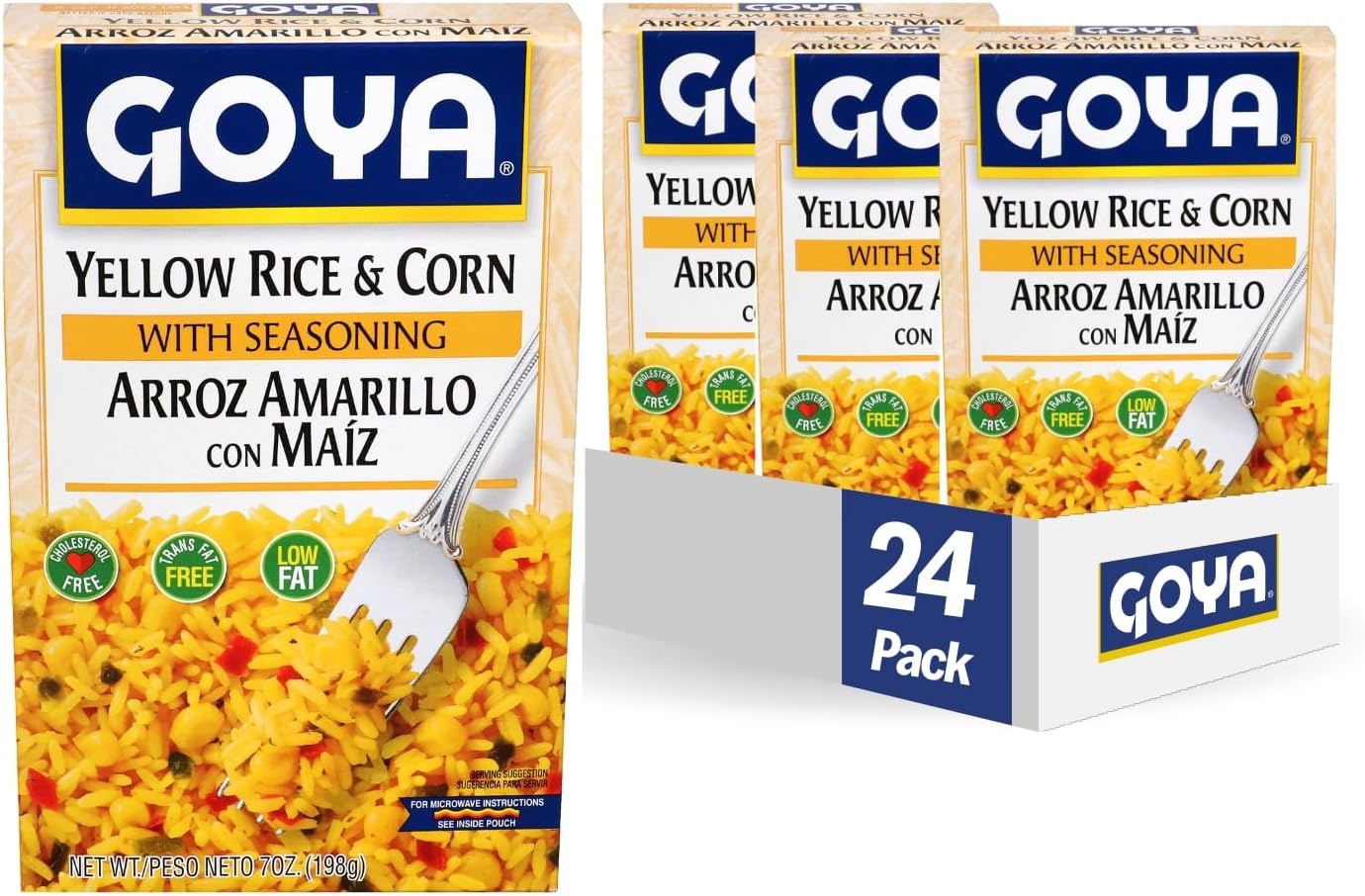 Goya Foods Yellow Rice and Corn Mix, 8Ounce (Pack of 24