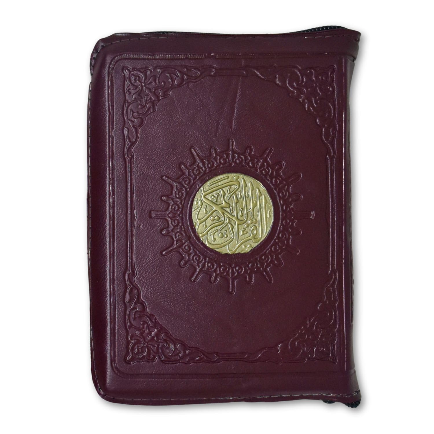 bonballoon Complete Qur'an Quraan Quran Koran Mushaf Quran Al Quran Al Kareem Leather Cover & Zippered Case (Arabic Only) Holy Quran Pocket Size