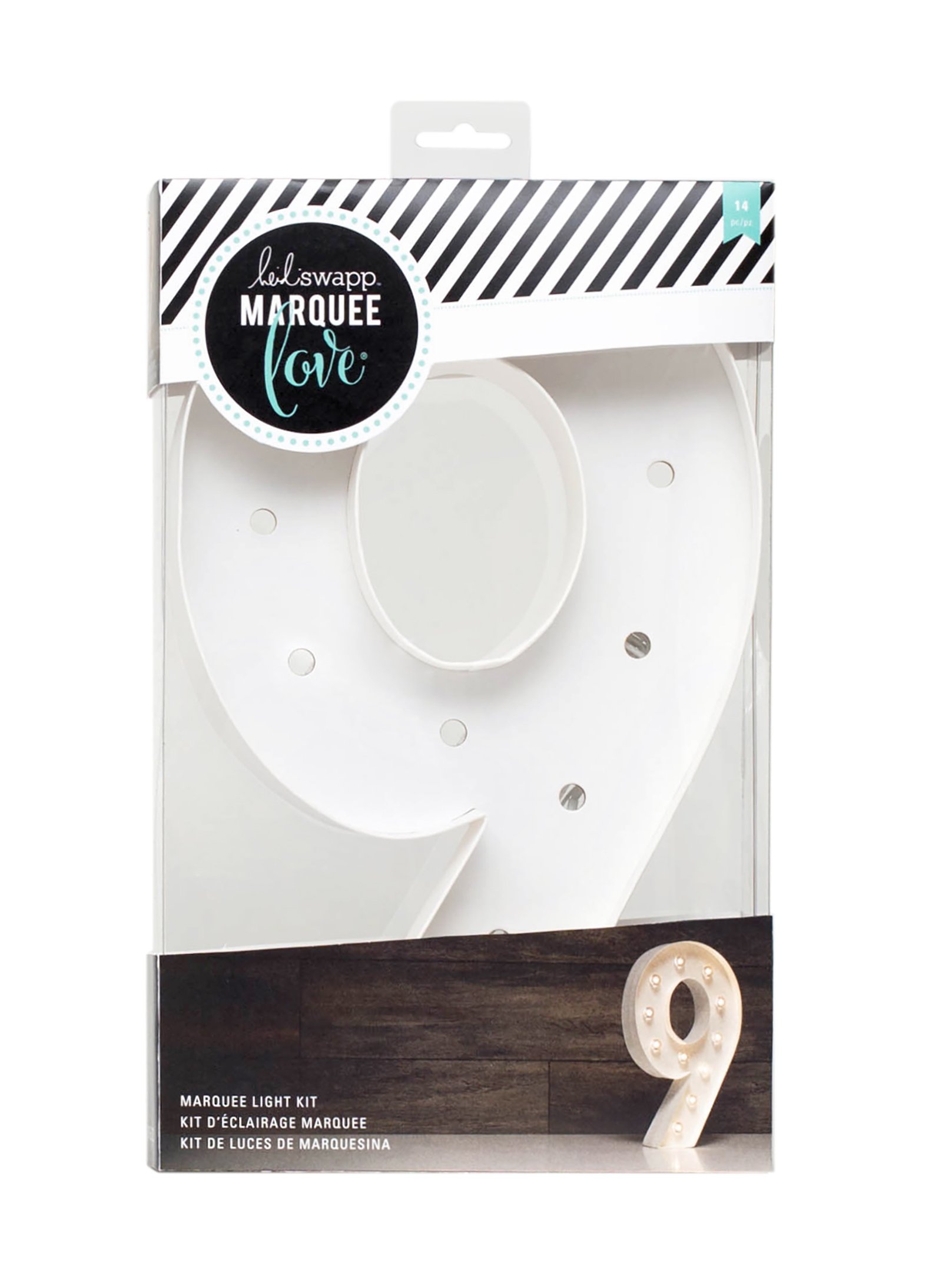 Heidi Swapp Marquee Love número 9 de 12 pulgadas, letrero luminoso American Crafts