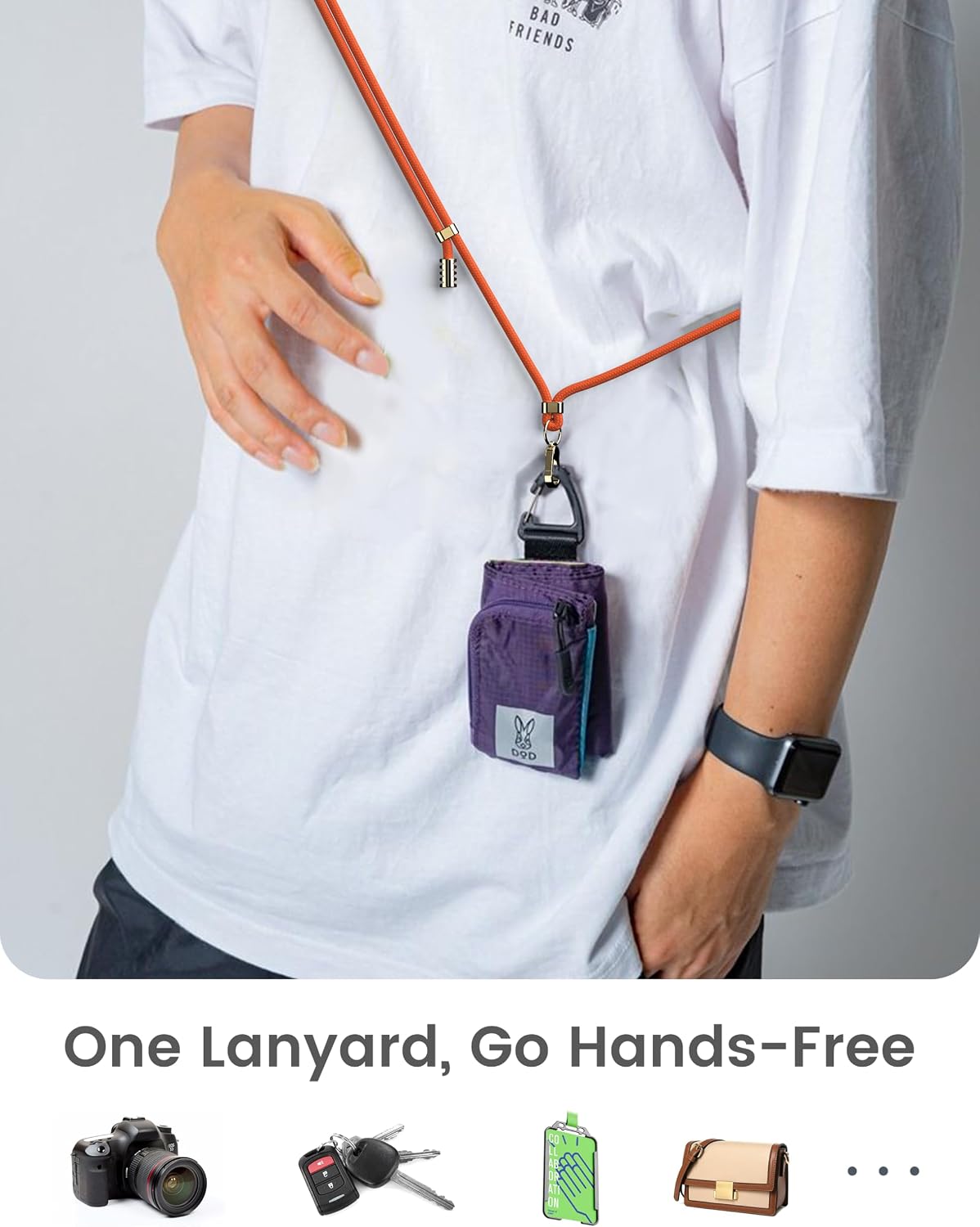 Cell Phone Lanyard with No Phone Case, Adjustable Phone Lanyard for Keys/ID/Wallet etc. image 5