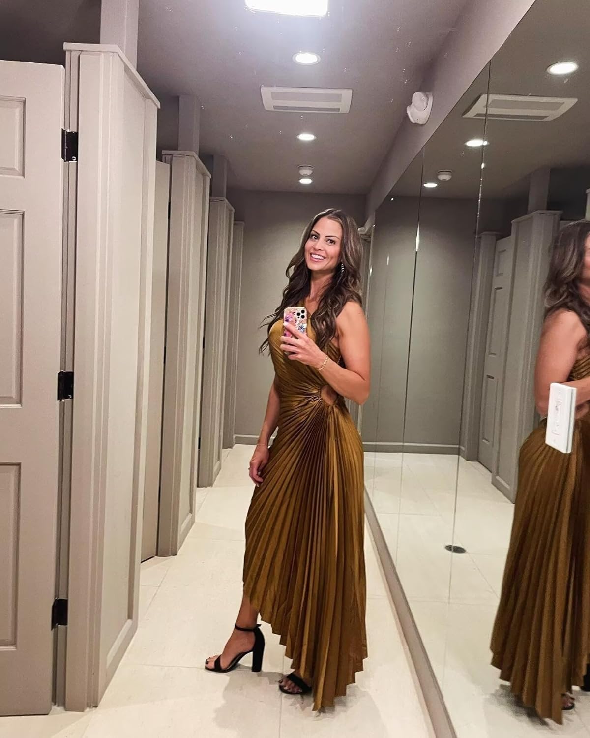 One Shoulder Satin Evening Gown Corset Pleated Formal Part Dress Long for Women DIN002 - Image 4