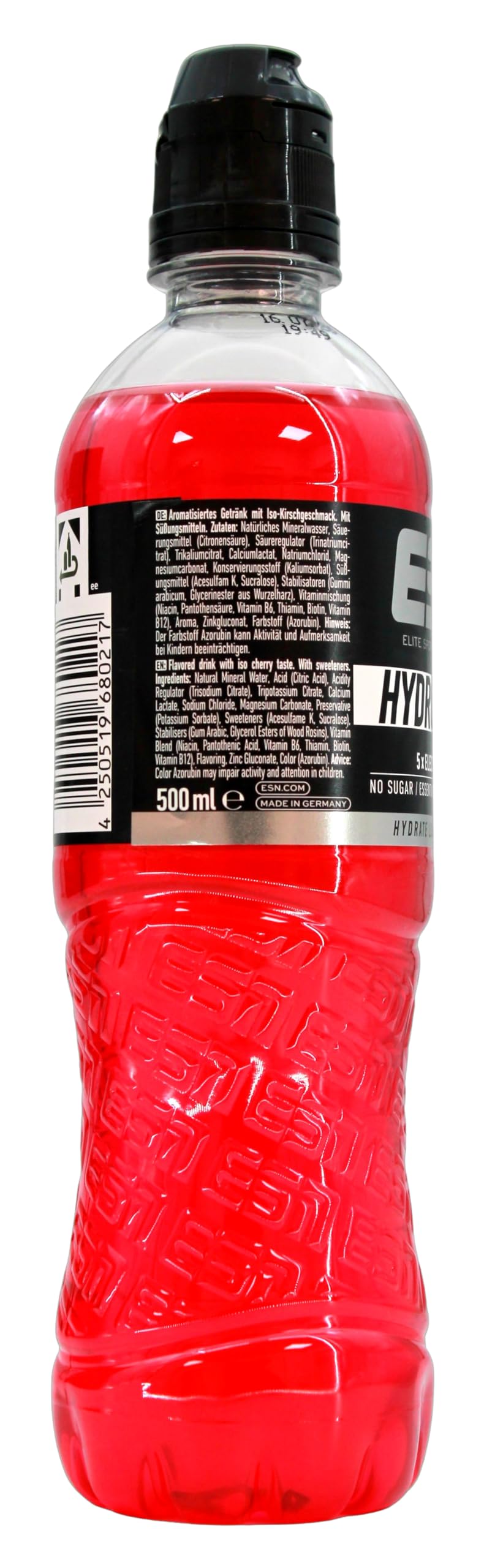 ESN Hydro Charge Iso Drink Cherry Flavor, 6er Pack (6 x 0.5 l) EINWEG