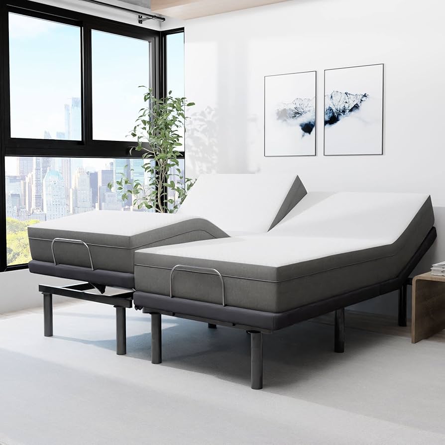２つセット可能　Shahki Mattress Offer 9 セミダブル Amazon.com: Blissful Nights e4 Split King Adjustable Bed