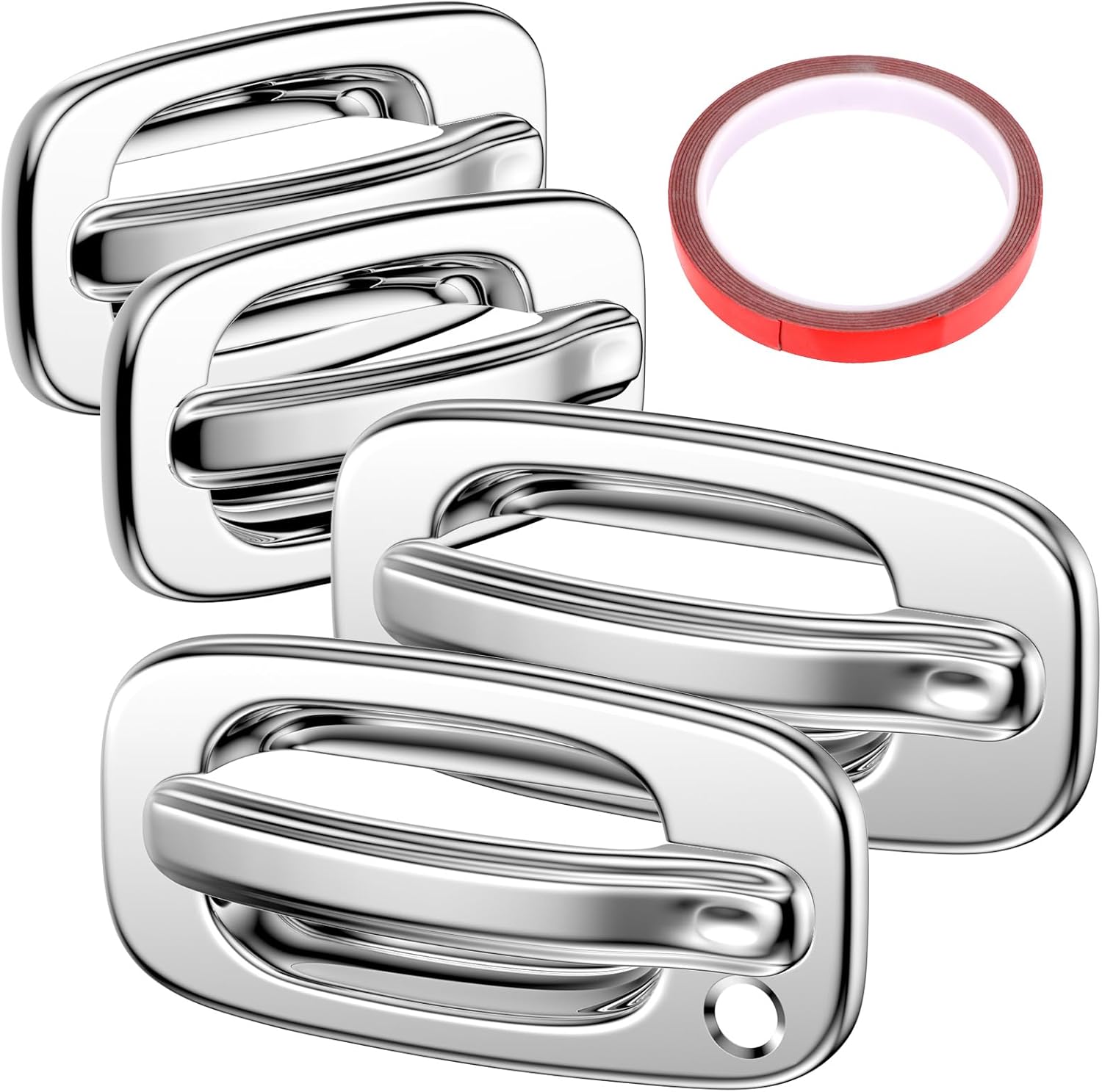 Tutor Auto Chrome Door Handle Covers Compatible with 99-06 Chevrolet Silverado Tahoe Avalanche Suburban | 99-06 GMC Yukon Sierra |02-06 Cadillac Escalade W/O Passenger Side Keyhole Tutor Auto Chrome Door Handle Covers Compatible with 99-06 Chevrolet Silverado Tahoe Avalanche Suburban | 99-06 GMC Yukon Sierra |02-06 Cadillac Escalade W/O Passenger Side Keyhole