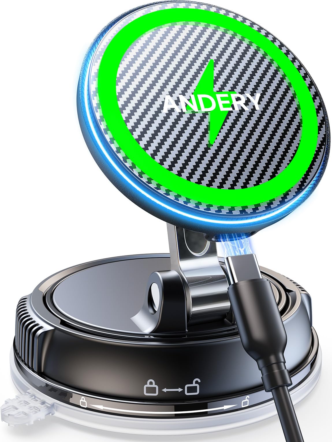 ANDERY MagSafe Car Mount Charger