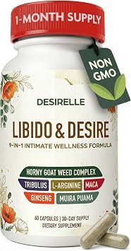 Libido Support for Women Fast Acting - Hormone Balance for Women with Hornygoatweed, Tribulus Terrestris and Maca Root, Enhancing Supplements for Couples 60ct, 30-Day Supply USA Tested