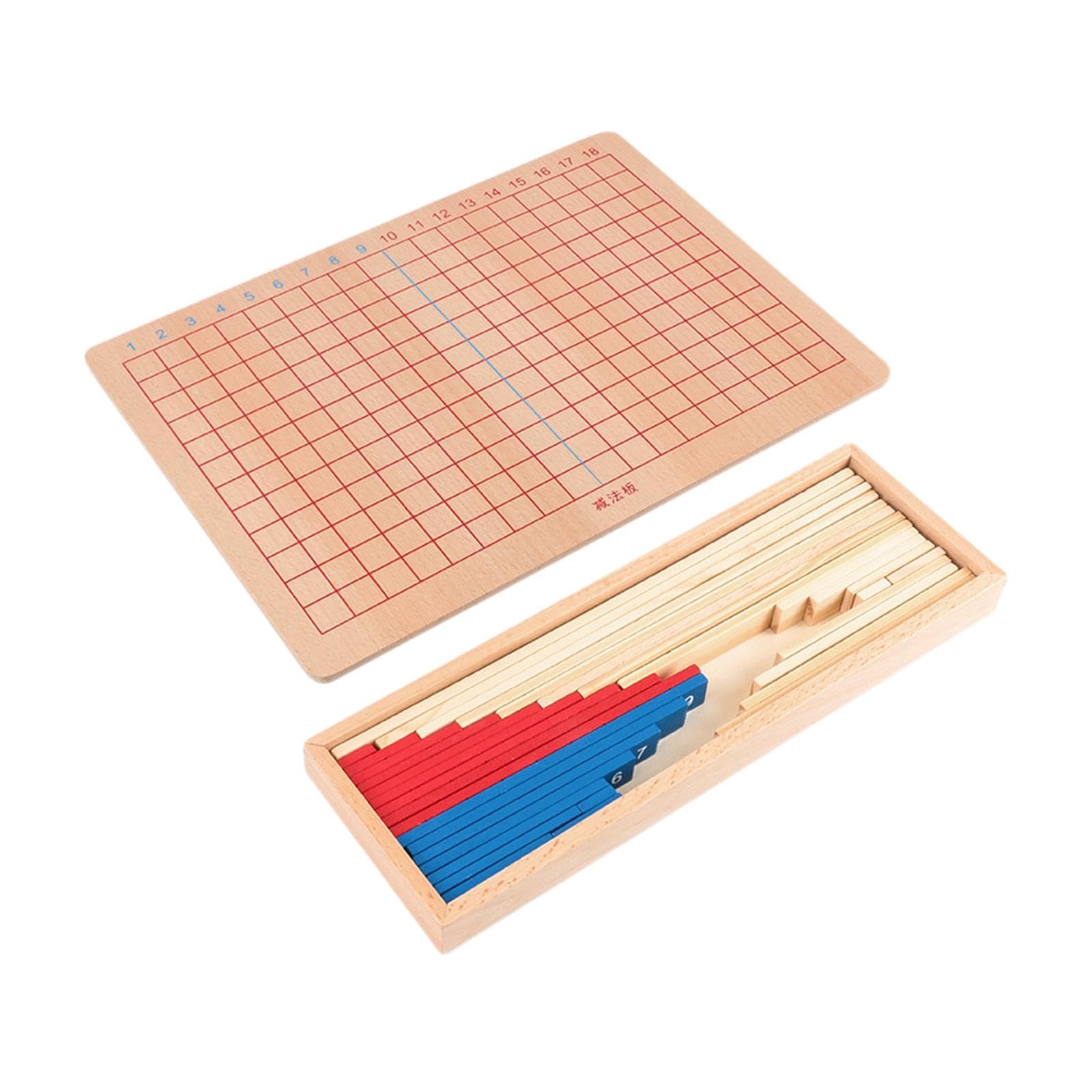 Addition Board avec Planche Numérotation Support Barres Calcul Jouet Apprentissage Mathématique Matériel Bois Développement Enfant Adapté