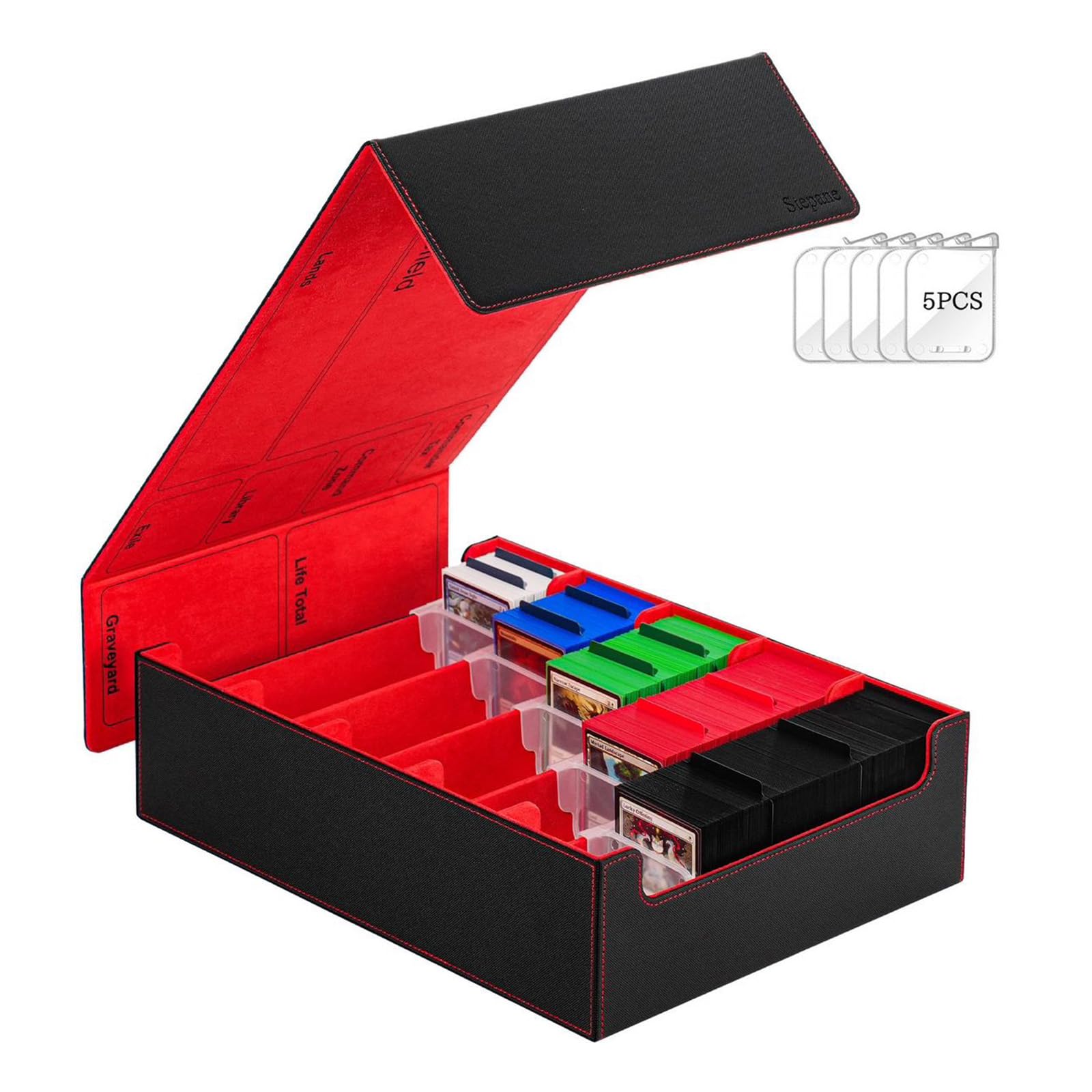 Boîte de rangement XL pour cartes à collectionner avec couvercle - s