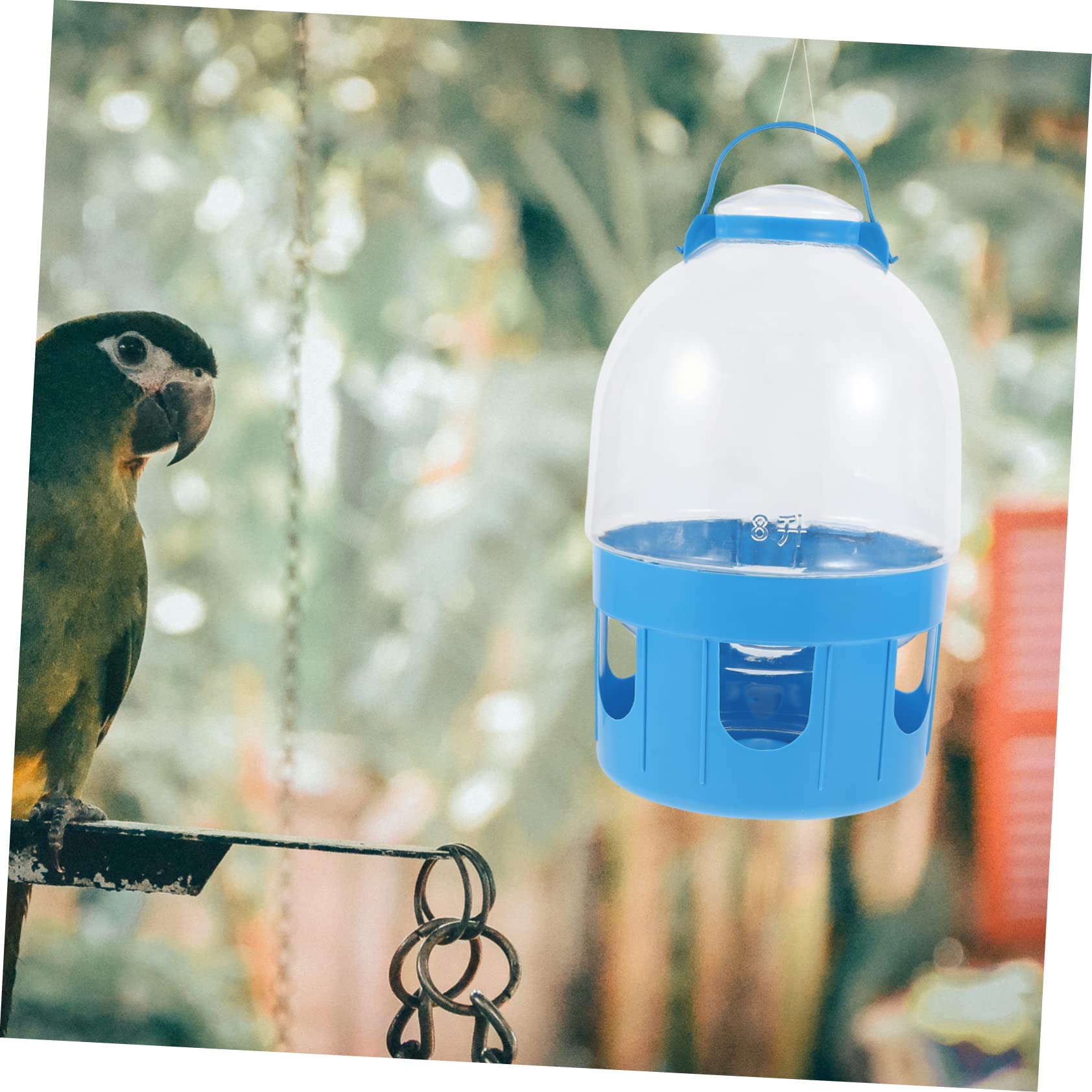 Abaodam Tauben Wasserspender mit Großer Kapazität aus PVC Runde Form Einfache Handhabung und Reinigung für Vogel Wasserversorgung zu Hause Zufällige Farbe