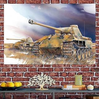 Germany Panther Ausf. D Tank Posters and Prints Elegant Wall Art Hanging Flag Armored Military Artwork Banner Tapestry, Add a Touch of Class to Your Home Decor