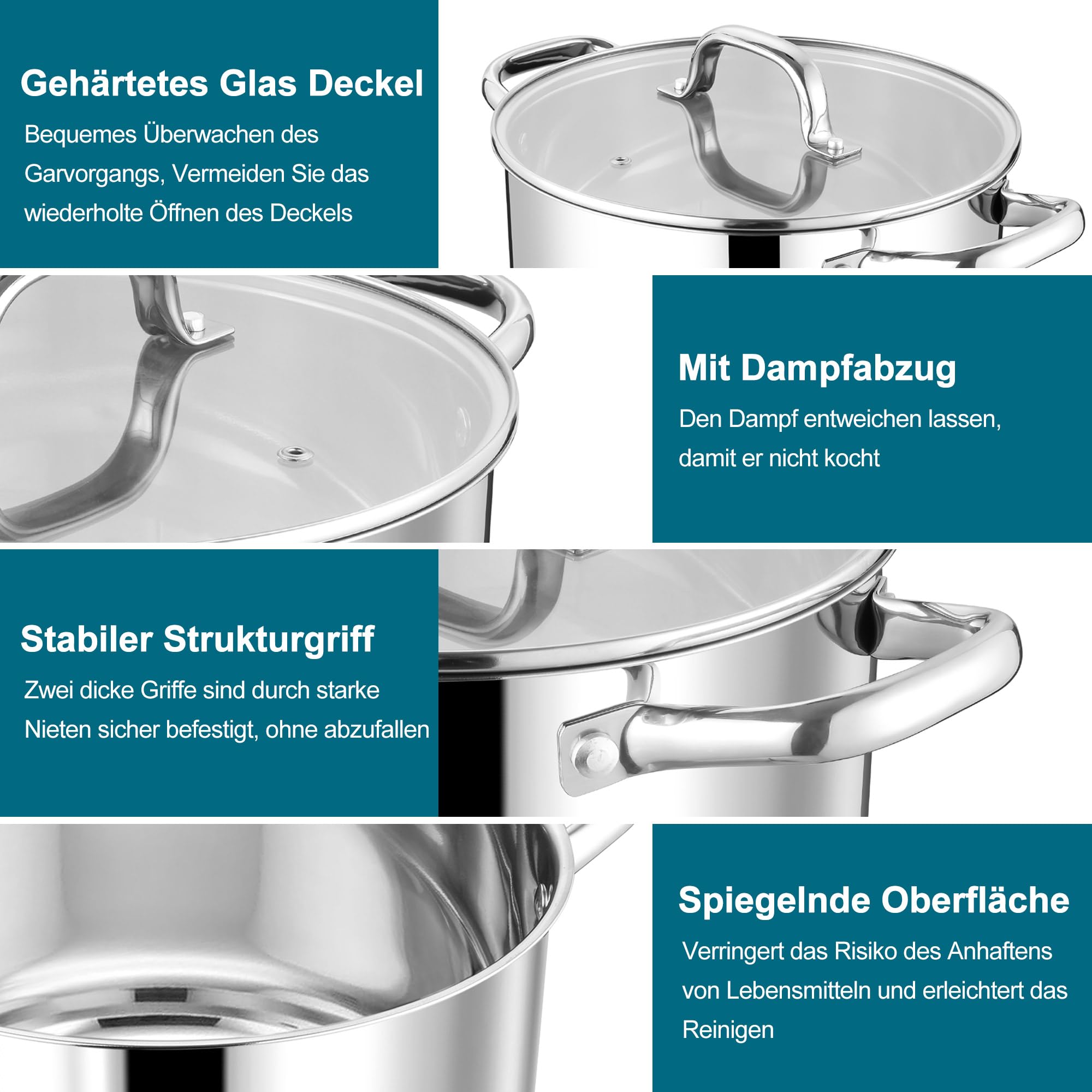 Homikit Faitout avec côté droit (1, 9,5 l)