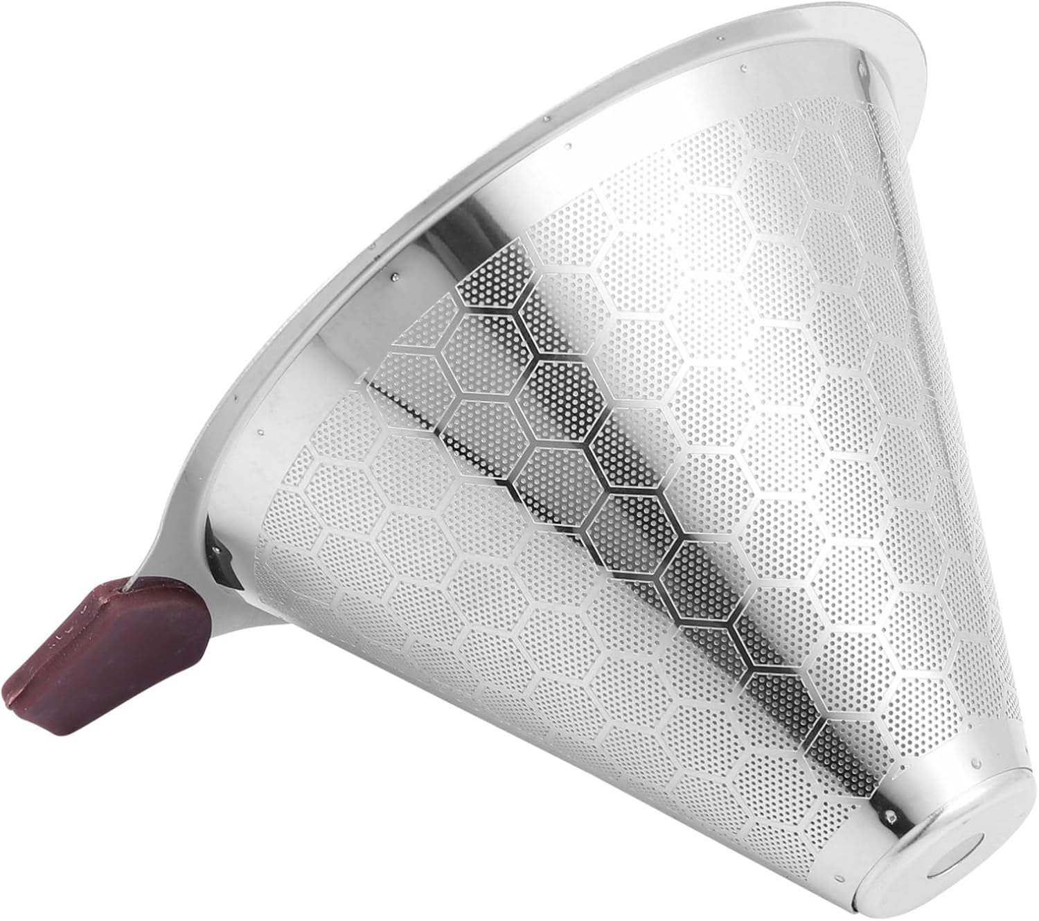 Reusable Stainless Steel Coffee Filter for Cups Fine Mesh Tea Dripper Lightweight Portable Filter for Home Travel Camping Easy to Clean and Wash