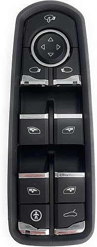 Miniatura 3 de Interruptor de ventana de puerta izquierda del conductor se adapta a Porsche Cayenne (21-11)  Porsche Macan (22-15)  Porsche Panamera (16-14),