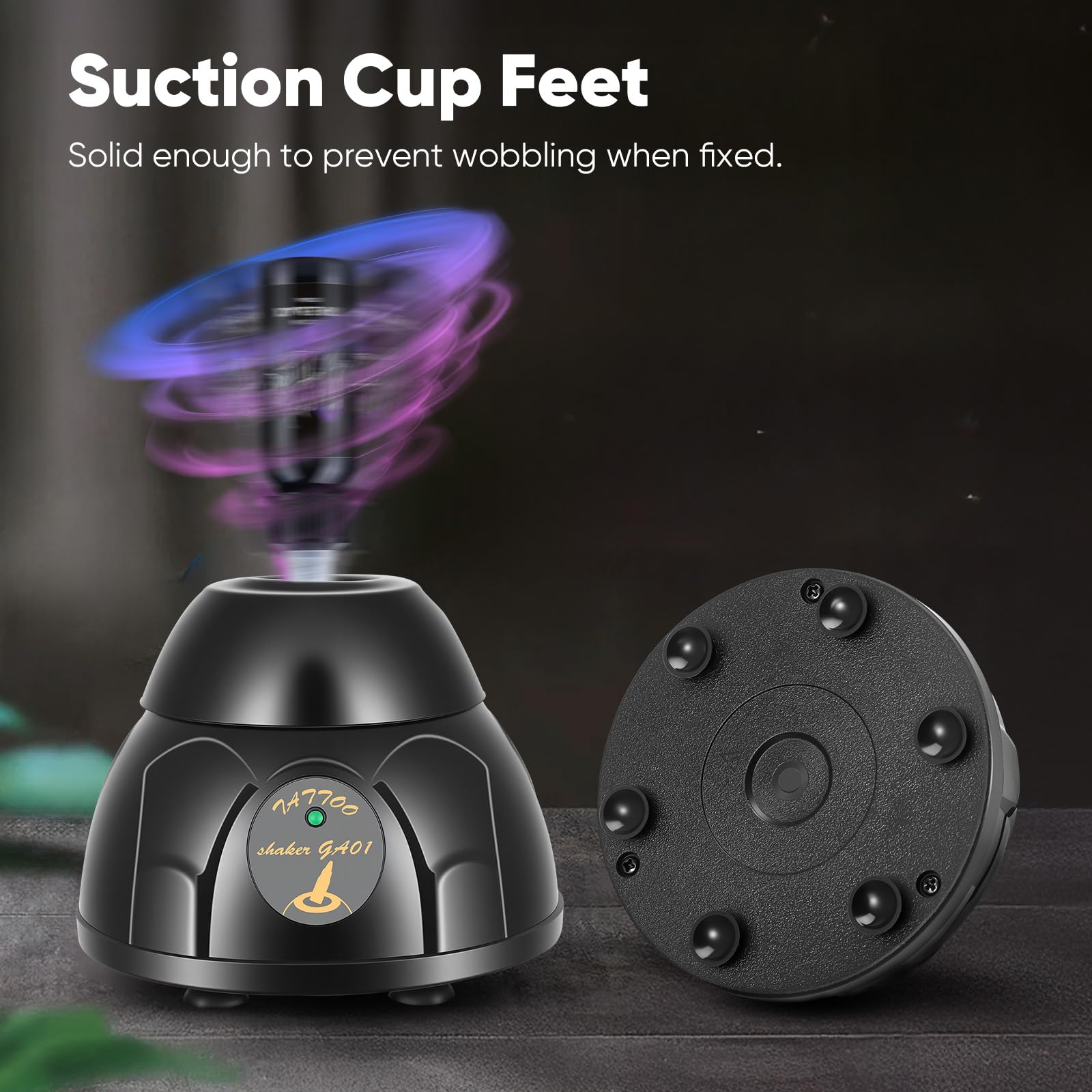 Vortex Mixer Mini 5200 U/min, Elektrischer Pigment Shaker mit Touch-Funktion, Lab Vortex Mischer für Farben Schüttler, Nagellack, Tattoo Tinte, Wimpernkleber, Farbschüttler für Reagenzgläser